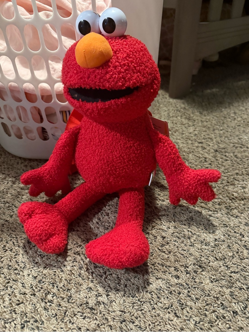 Target Red Elmo Plush with Orange Nose and Big Eyes